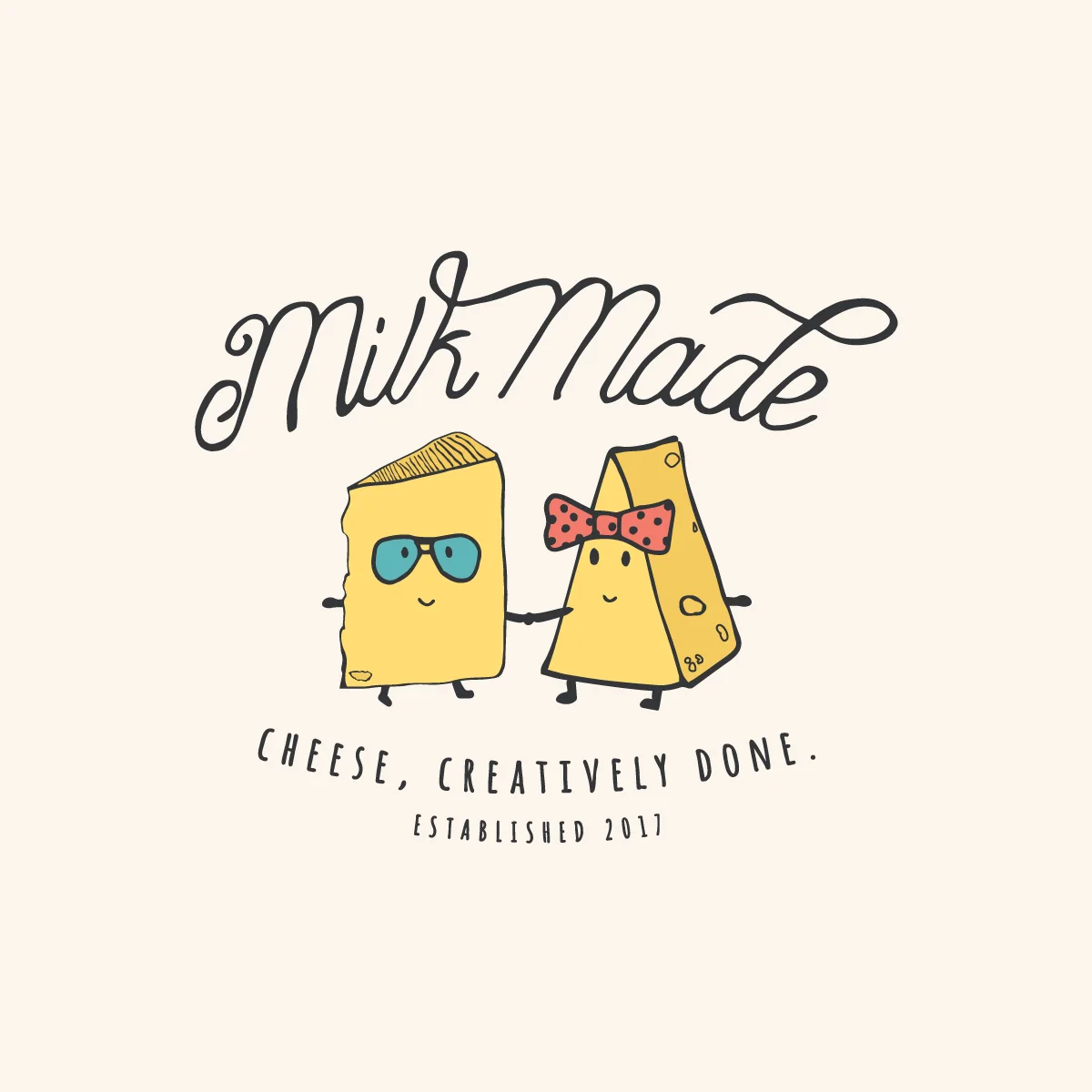 Milk Made logo and illustrated brand identity