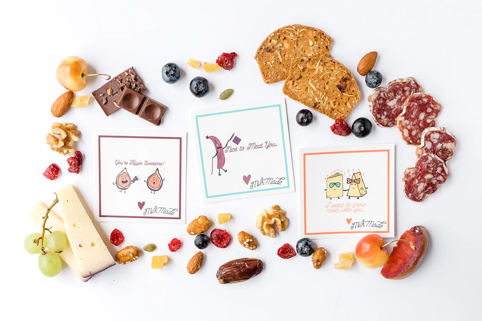 Milk Made illustrated brand cards